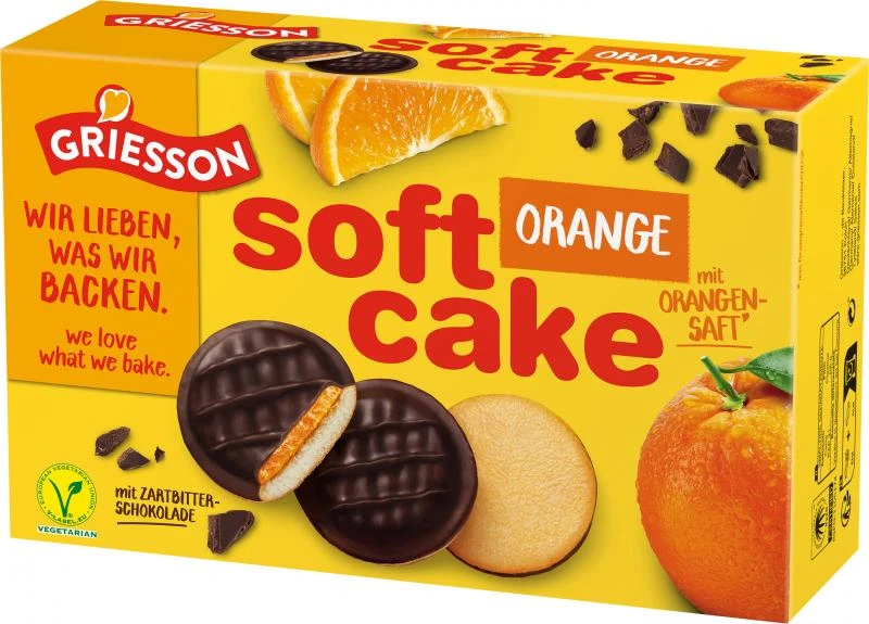 Griesson Soft Cake Orange Zartbitter 1 Griesson Soft Cake Orange Zartbitter