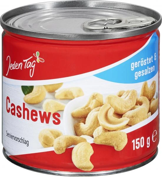 Jeden Tag Cashews Geröstet & Gesalzen 1 Jeden Tag Cashews Geröstet & Gesalzen