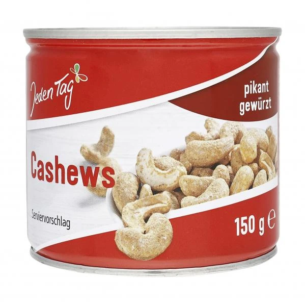 Jeden Tag Cashews Pikant Gewürzt 1 Jeden Tag Cashews Pikant Gewürzt
