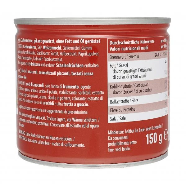 Jeden Tag Cashews Pikant Gewürzt 2 Jeden Tag Cashews Pikant Gewürzt – Bild 2