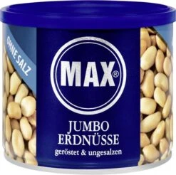 Max Jumbo Erdnüsse Geröstet & Ungesalzen