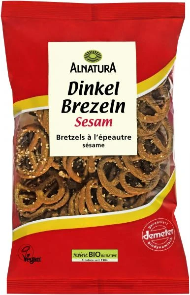 Alnatura Dinkel Brezeln Sesam 1 Alnatura Dinkel Brezeln Sesam