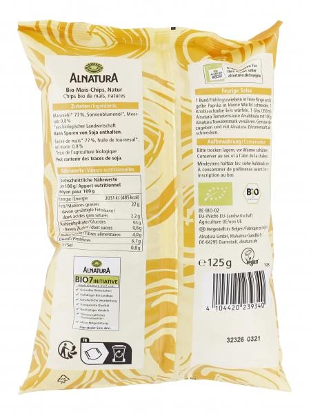 Alnatura Mais Chips Natur 2 Alnatura Mais Chips Natur – Bild 2