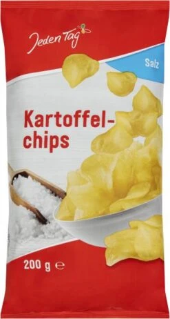 Jeden Tag Kartoffelchips Salz