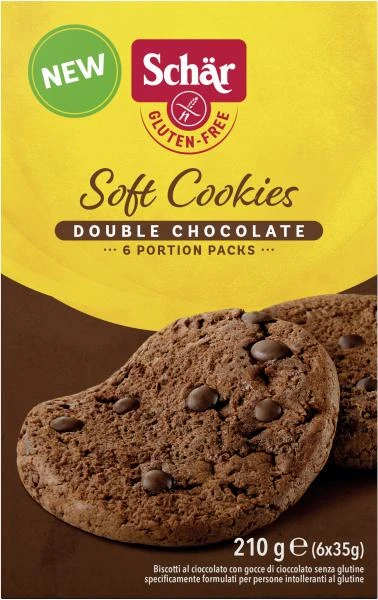Schär Soft Cookie Double Chocolate 1 Schär Soft Cookie Double Chocolate