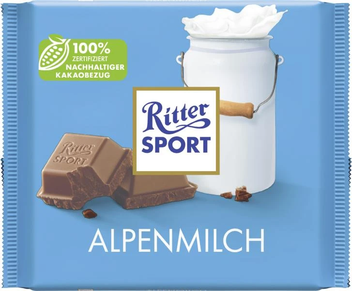 Ritter Sport Alpenmilch Großtafel 1 Ritter Sport Alpenmilch Großtafel