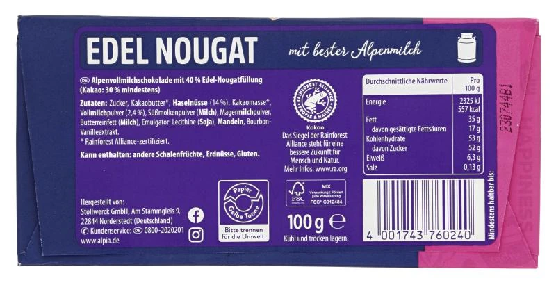 Alpia Edel-Nougat 2 Alpia Edel-Nougat – Bild 2
