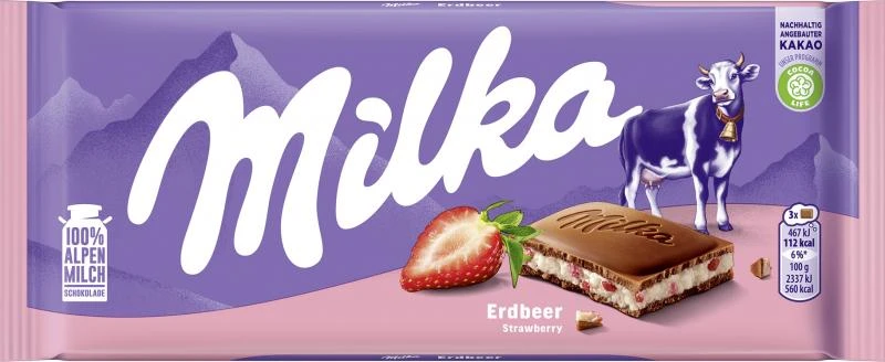 Milka Tafel Erdbeer-Joghurt 1 Milka Tafel Erdbeer-Joghurt
