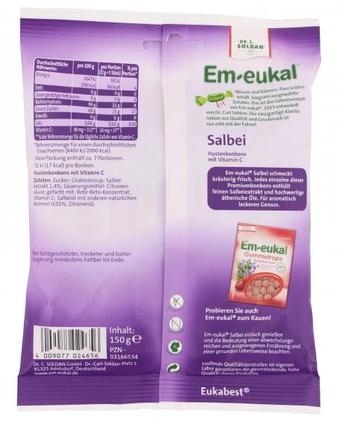 Em-eukal Hustenbonbons Salbei 2 Em-eukal Hustenbonbons Salbei – Bild 2