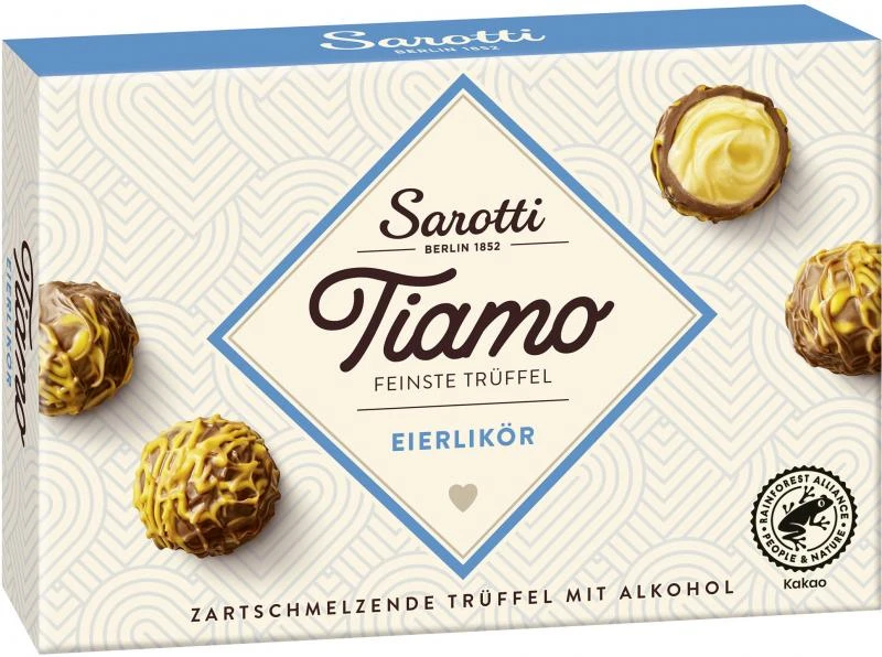 Sarotti Tiamo Feinste Trüffel Eierlikör 1 Sarotti Tiamo Feinste Trüffel Eierlikör