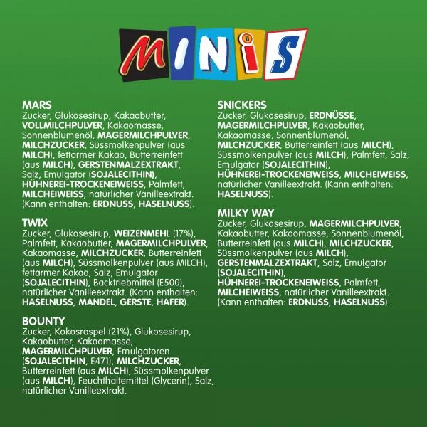 Mars Mixed Minis Schokoriegel 2 Mars Mixed Minis Schokoriegel – Bild 2