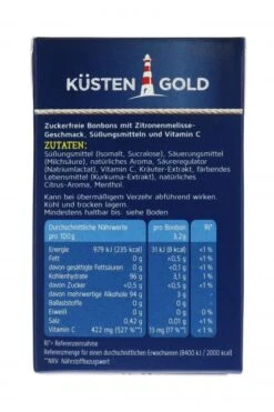Küstengold Bonbons Zitronen-Melisse Zuckerfrei -Suesswaren Haus 4502037020 4250426216219 02.jpg