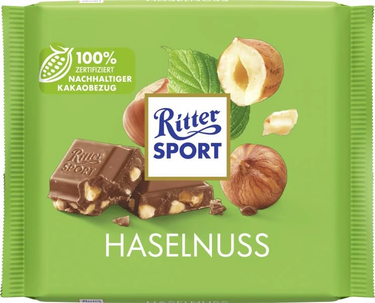 Ritter Sport Haselnuss 1 Ritter Sport Haselnuss