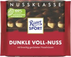 Ritter Sport Nussklasse Dunkle Voll-Nuss 100 G