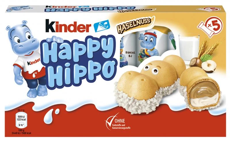Kinder Happy Hippo Haselnuss 1 Kinder Happy Hippo Haselnuss