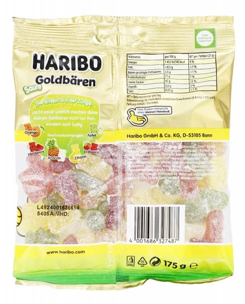 Haribo Saure Goldbären 2 Haribo Saure Goldbären – Bild 2