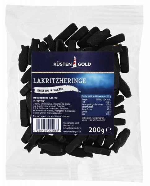 Küstengold Lakritzheringe Kräftig & Salzig 1 Küstengold Lakritzheringe Kräftig & Salzig