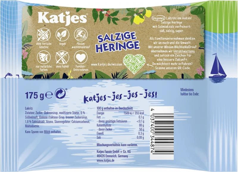 Katjes Salzige Heringe 2 Katjes Salzige Heringe – Bild 2