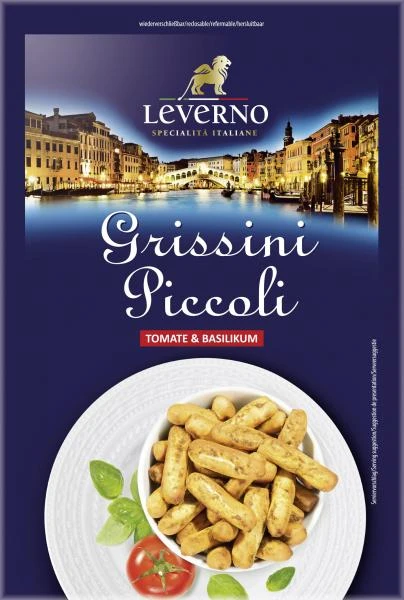 Leverno Grissini Piccoli Tomate & Basilikum 1 Leverno Grissini Piccoli Tomate & Basilikum
