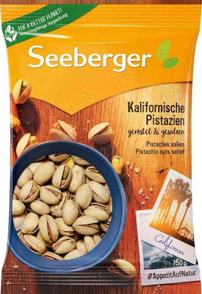 Seeberger Kalifornische Pistazien Geröstet & Gesalzen 1 Seeberger Kalifornische Pistazien Geröstet & Gesalzen