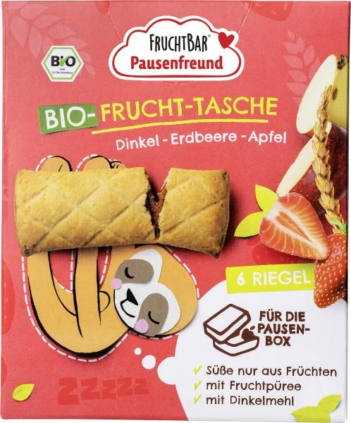 FruchtBar Bio-Frucht-Tasche Dinkel-Erdbeere-Apfel 1 FruchtBar Bio-Frucht-Tasche Dinkel-Erdbeere-Apfel