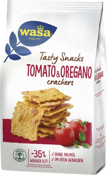 Wasa Knäckebrot Delicate Crackers Tomate & Oregano 1 Wasa Knäckebrot Delicate Crackers Tomate & Oregano