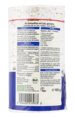Alnatura Reiswaffeln Vollkorn Meersalz 3 Alnatura Reiswaffeln Vollkorn Meersalz -Suesswaren Haus 4503111253 4104420217973 02